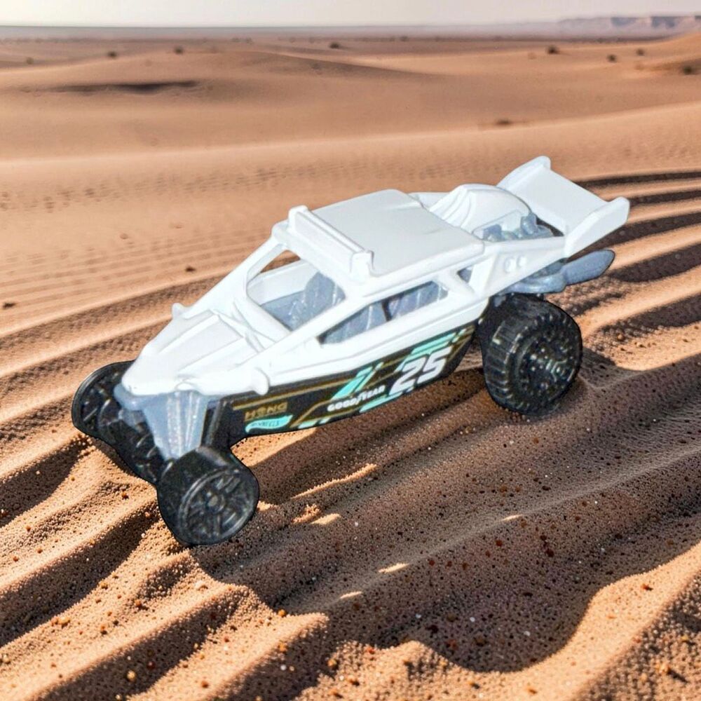 2025 Hot Wheels Track Aces Dune It Up Die Cast Dune Buggy Car 1/64 Scale